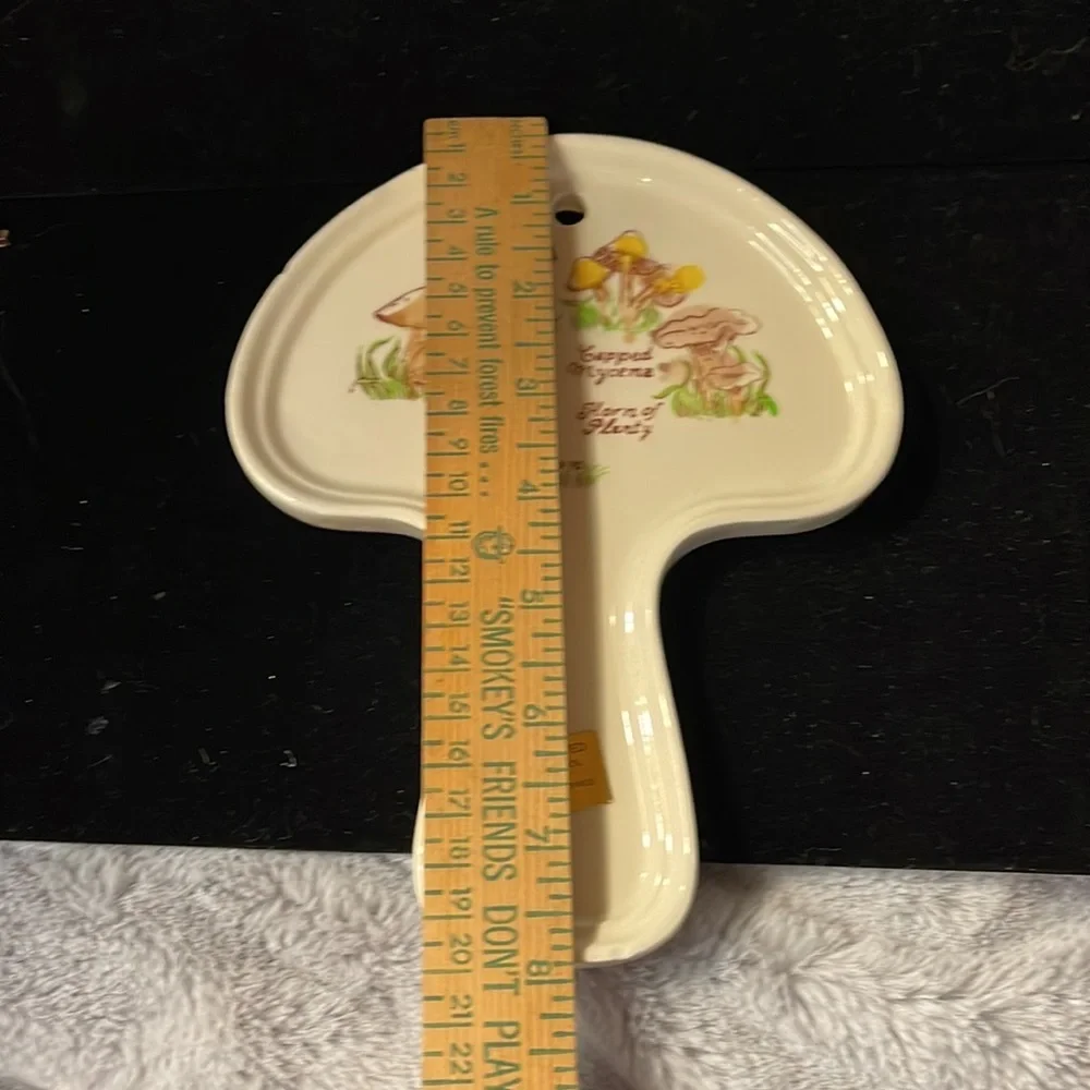 Vintage 1980 Ceramic Weiss Mushroom Design Trivet